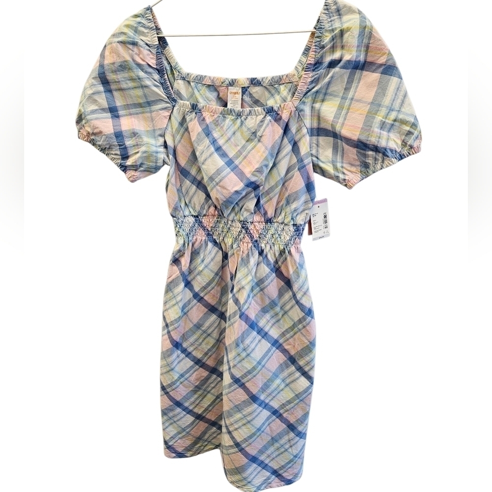 Gymboree Womens Plaid Poplin Cotton Dress NEW